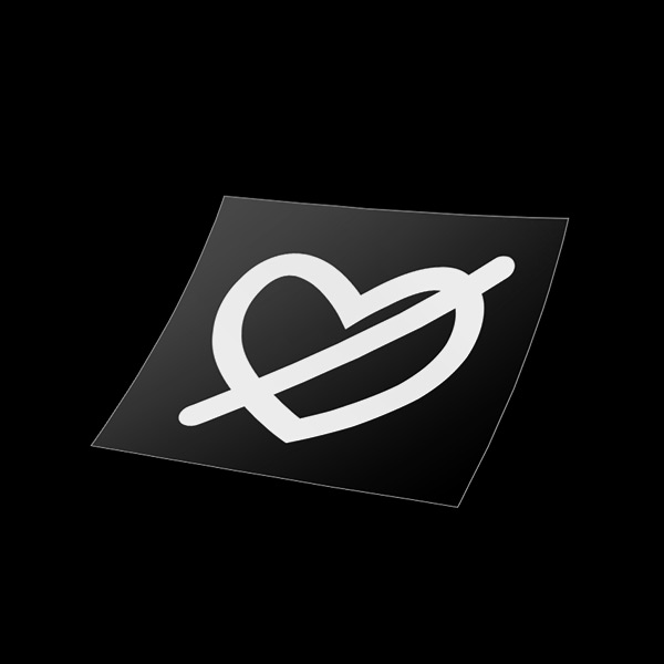 Heartbreaker Logo Round Decal