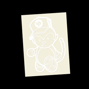 Grease Monkey (White) Decal