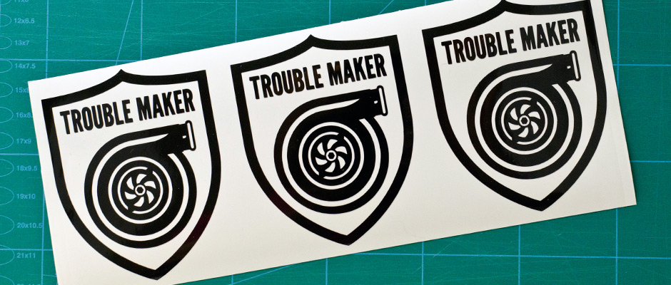 Trouble Maker (Black) Decal