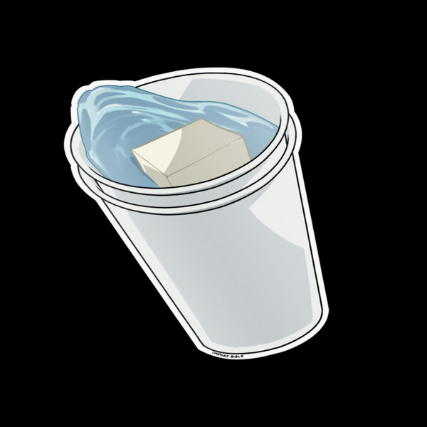 Double Cup Sticker